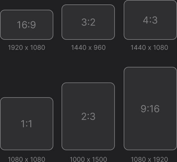 Step 2: Select the format